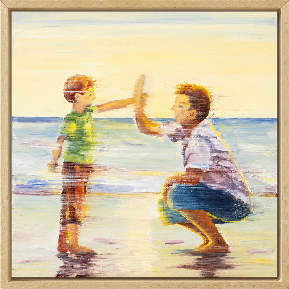 Anja Struck: Bild ‚Glücksmoment 17‘ (2024), gerahmt