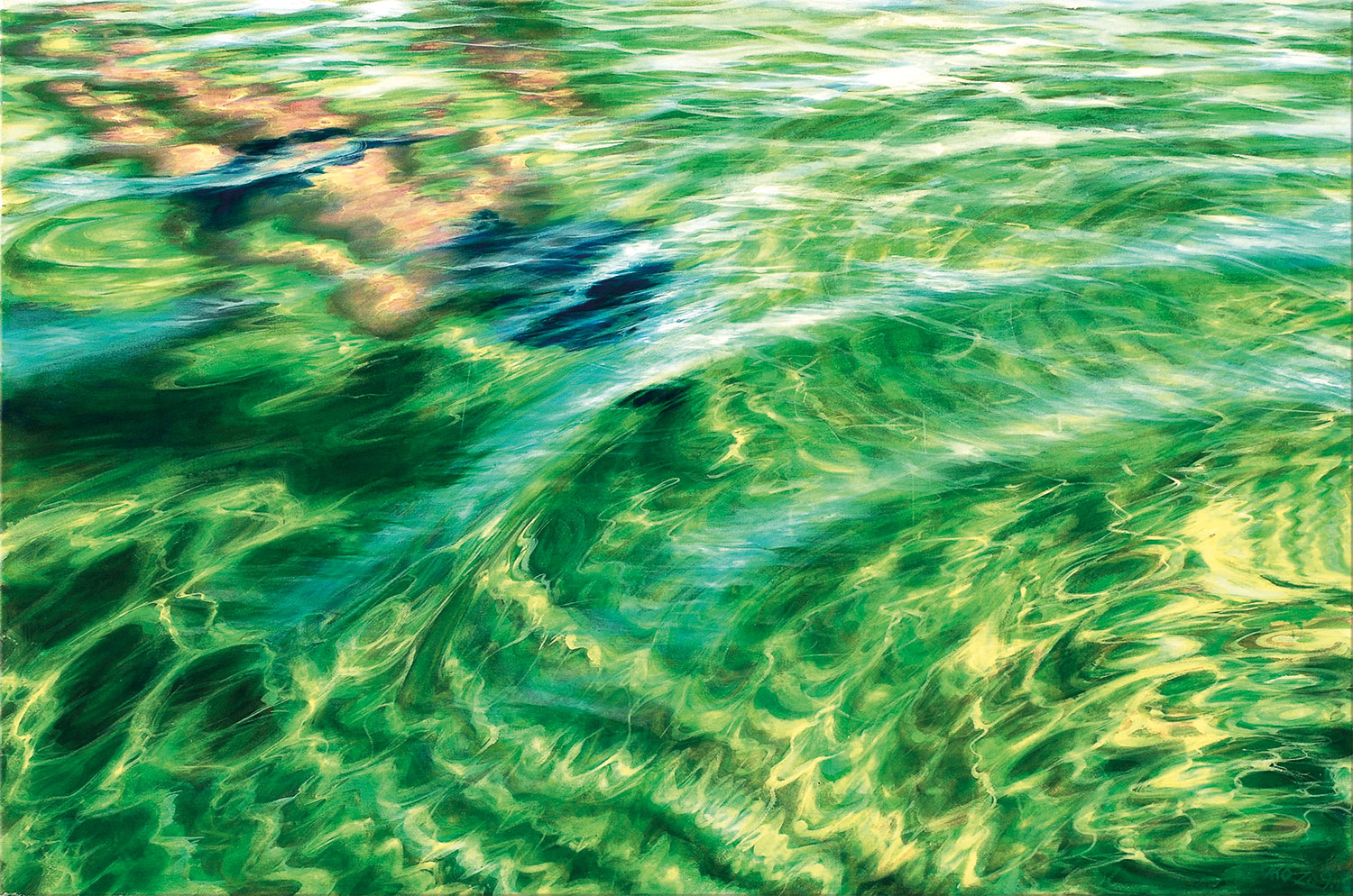 Anette Koch: Bild ‚o. T. (20.9.16)‘ (Unter Wasser)