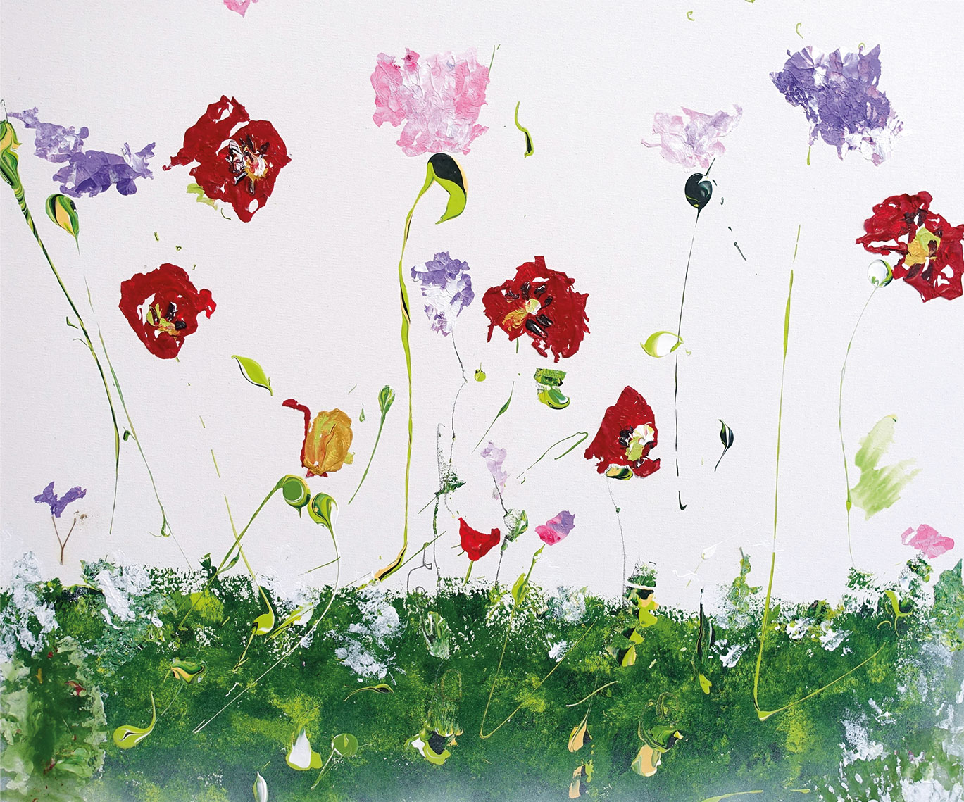 Christine Müller: Bild ‚Inspiration durch neue Farben Teil I‘ (2024) (Original / Unikat), auf Keilrahmen
