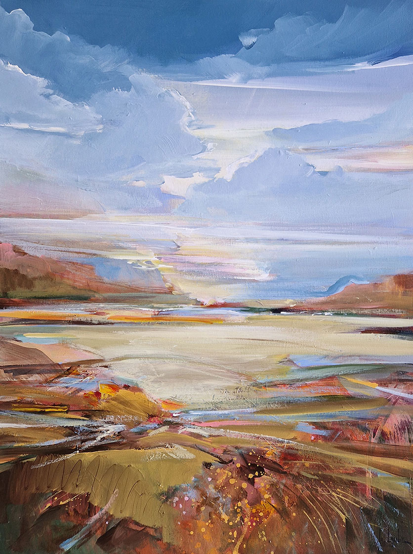 Irina Laube: Bild ‚Soft Light‘ (2024) (Original / Unikat), auf Keilrahmen