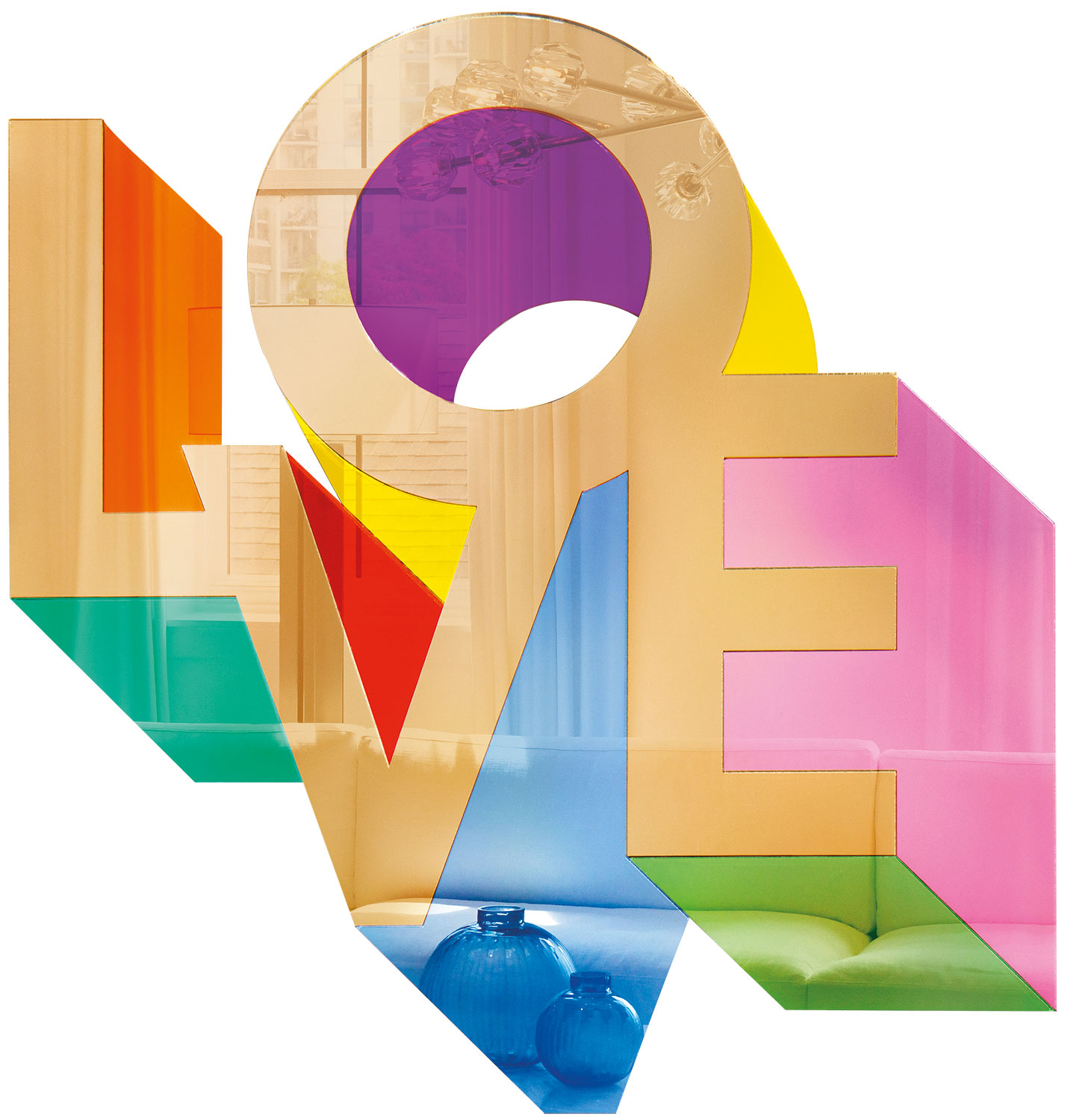 Yoni Alter: Wandskulptur ‚Love Mirror‘ (2024)