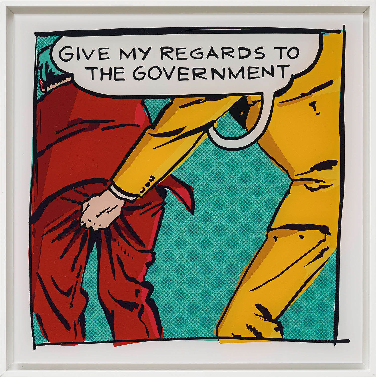 Maike Barbara Maier: Bild ‚REGARDS‘ – aus der Serie ‚Pop Art Parallaxenknick‘, gerahmt