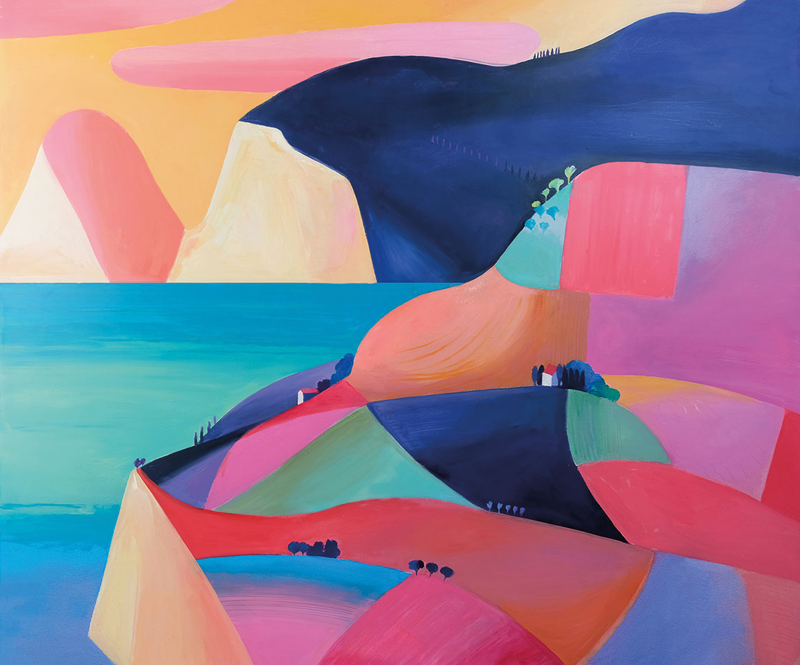 Cinzia Battistel: Bild ‚A Colorful Journey‘ (2022) (Original / Unikat), ungerahmt