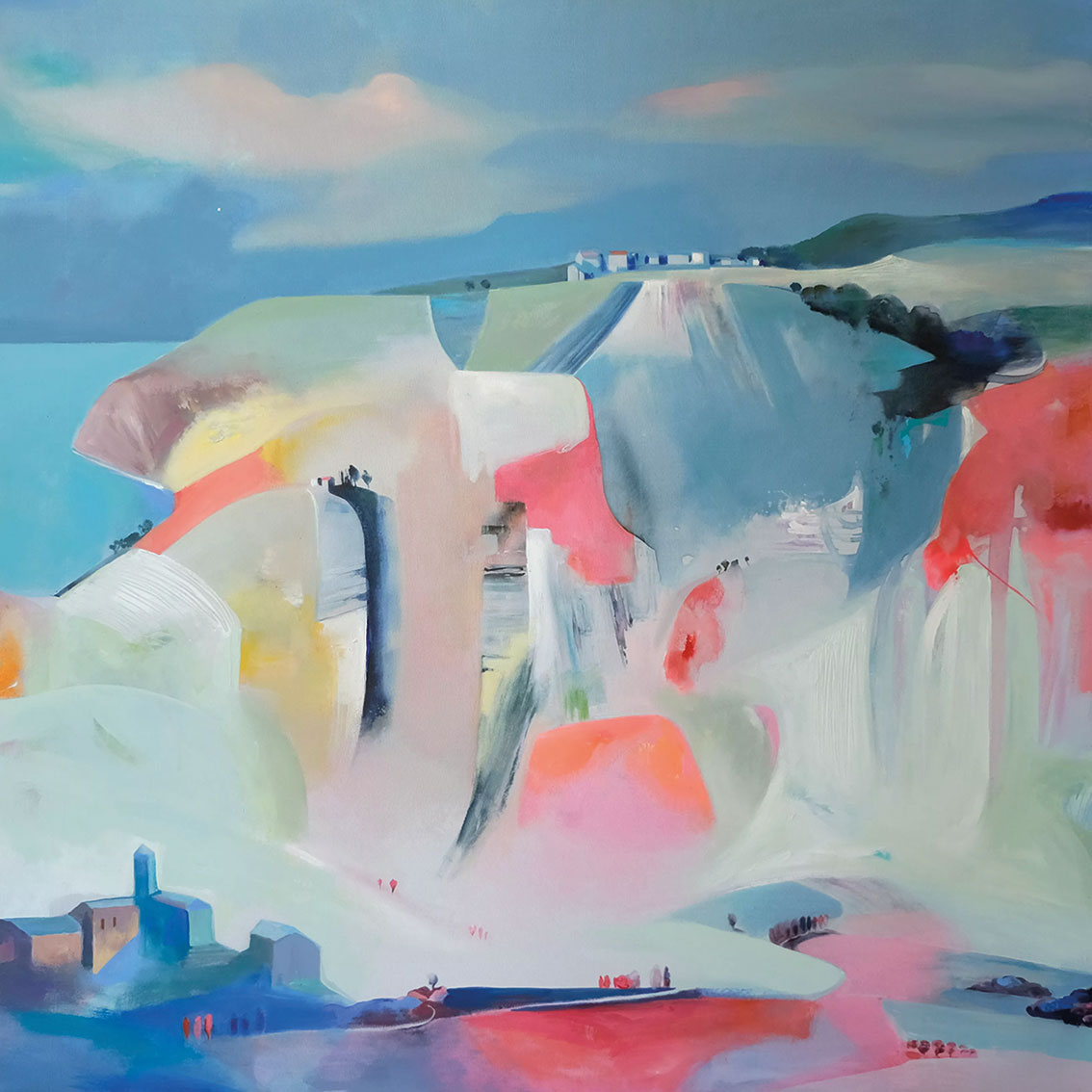 Cinzia Battistel: Bild ‚Entropy of Italian Lands‘ (2024) (Original / Unikat), auf Keilrahmen