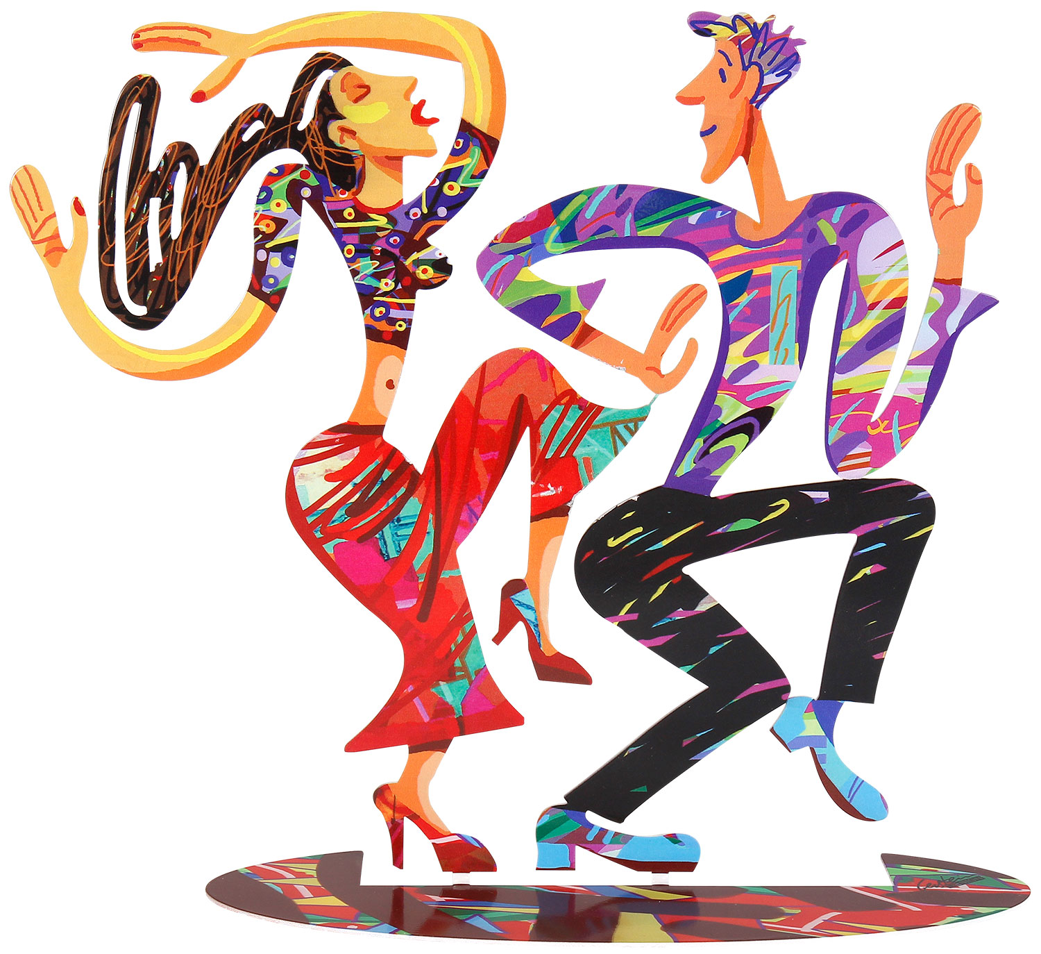 David Gerstein: Doppelseitige Standskulptur ‚Dancers‘