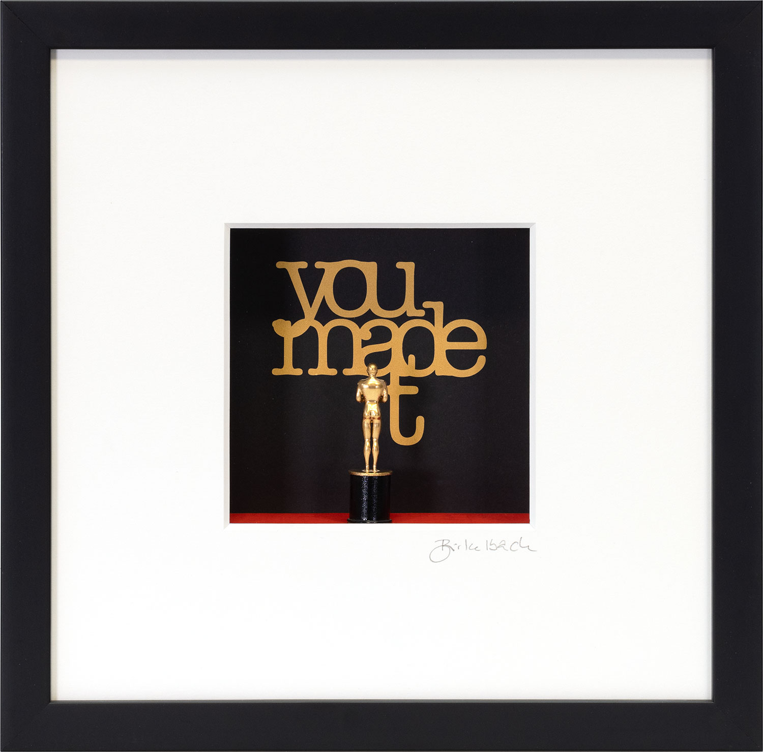 Ralf Birkelbach: 3D-Bild ‚You made it‘, gerahmt