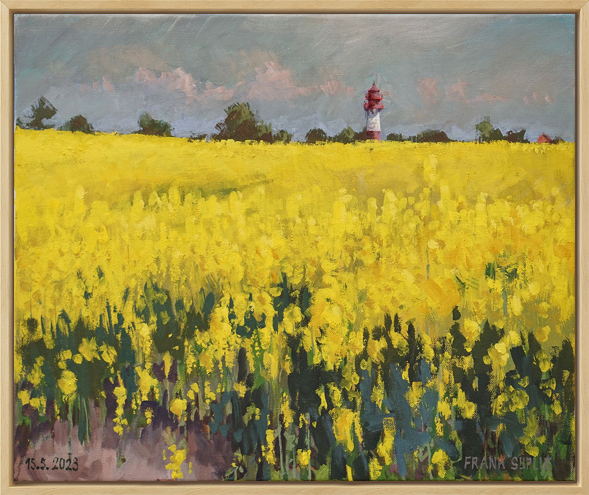 Frank Suplie: Bild ‚Raps bei Nieby II‘ (2023) (Original / Unikat), gerahmt