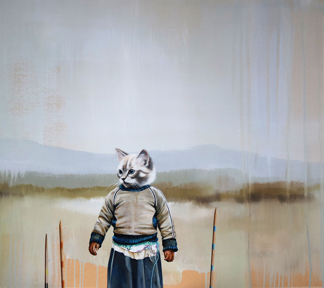 Astrid Köhler: Bild ‚Steppe‘ (2010) (Original / Unikat), ungerahmt