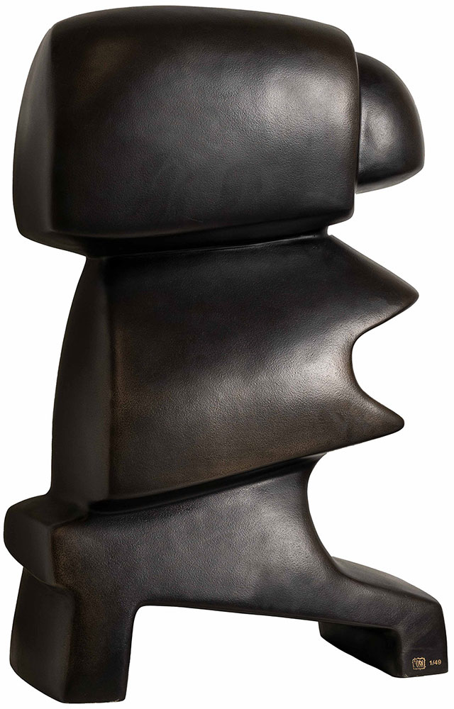 Örn Porsteinsson: Skulptur ‚Máni‘, Bronze