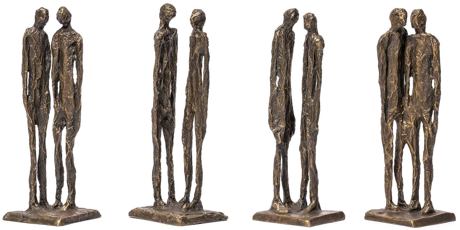 Ann Vrielinck: 4 Skulpturen ‚To Reason‘ im Set, Bronze