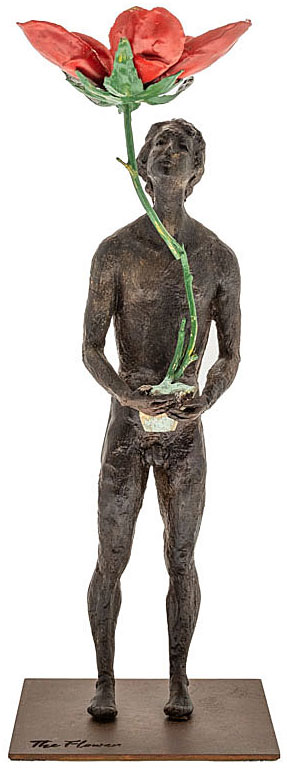 Raffaella Benetti: Skulptur ‚Thoughts II – The Flower‘, Bronze