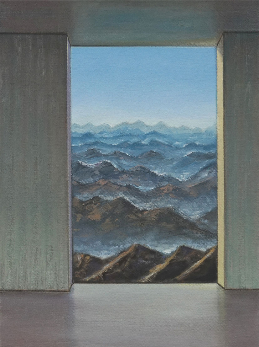 Tobias Stutz: Bild ‚d.B.r.15‘ (2025), auf Keilrahmen