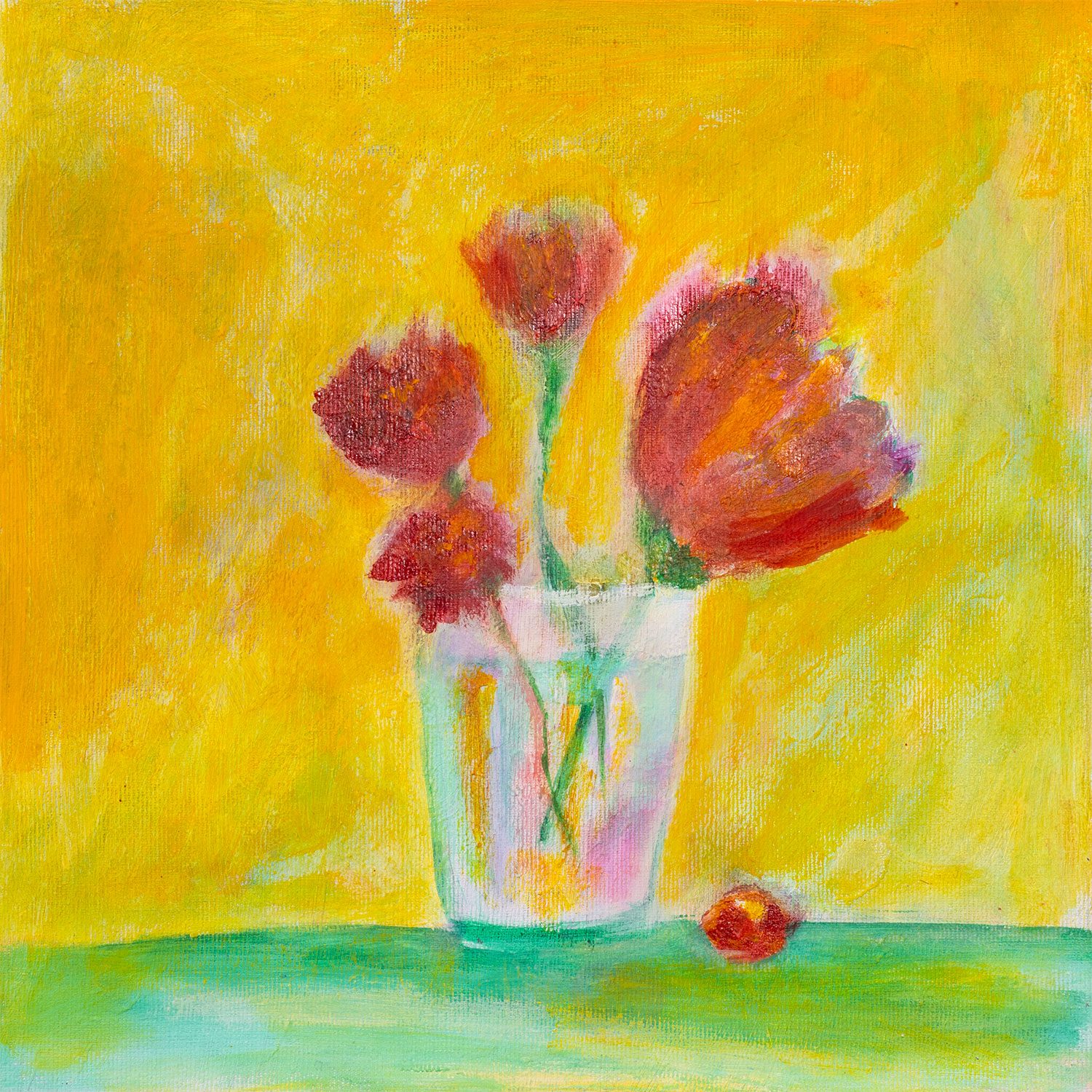 Anne Samson: Bild ‚Flowers-fleurs-fiori 2‘ (2025) (Original / Unikat), auf Keilrahmen