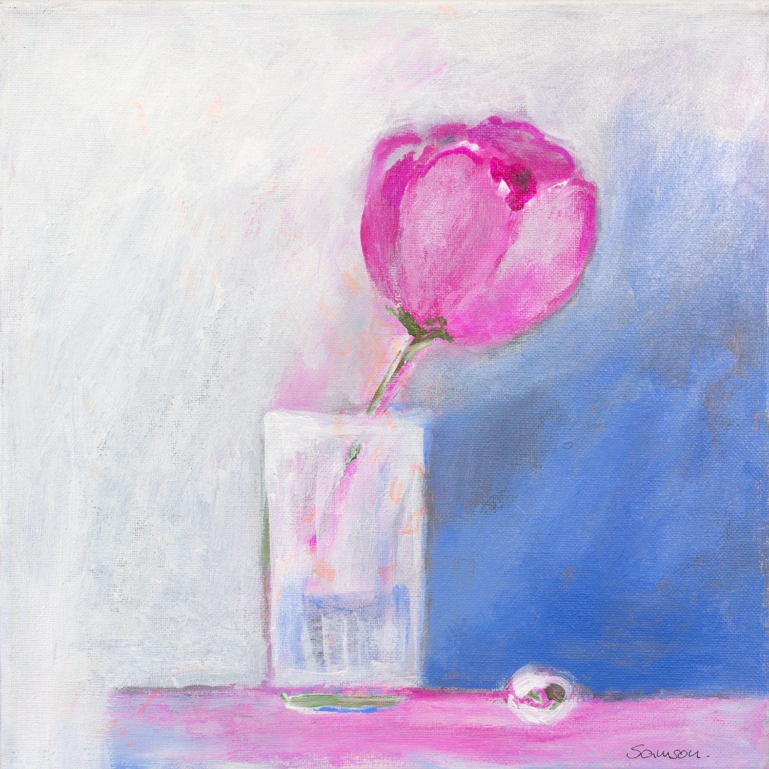Anne Samson: Bild ‚Flowers-fleurs-fiori 8‘ (2025) (Original / Unikat), auf Keilrahmen