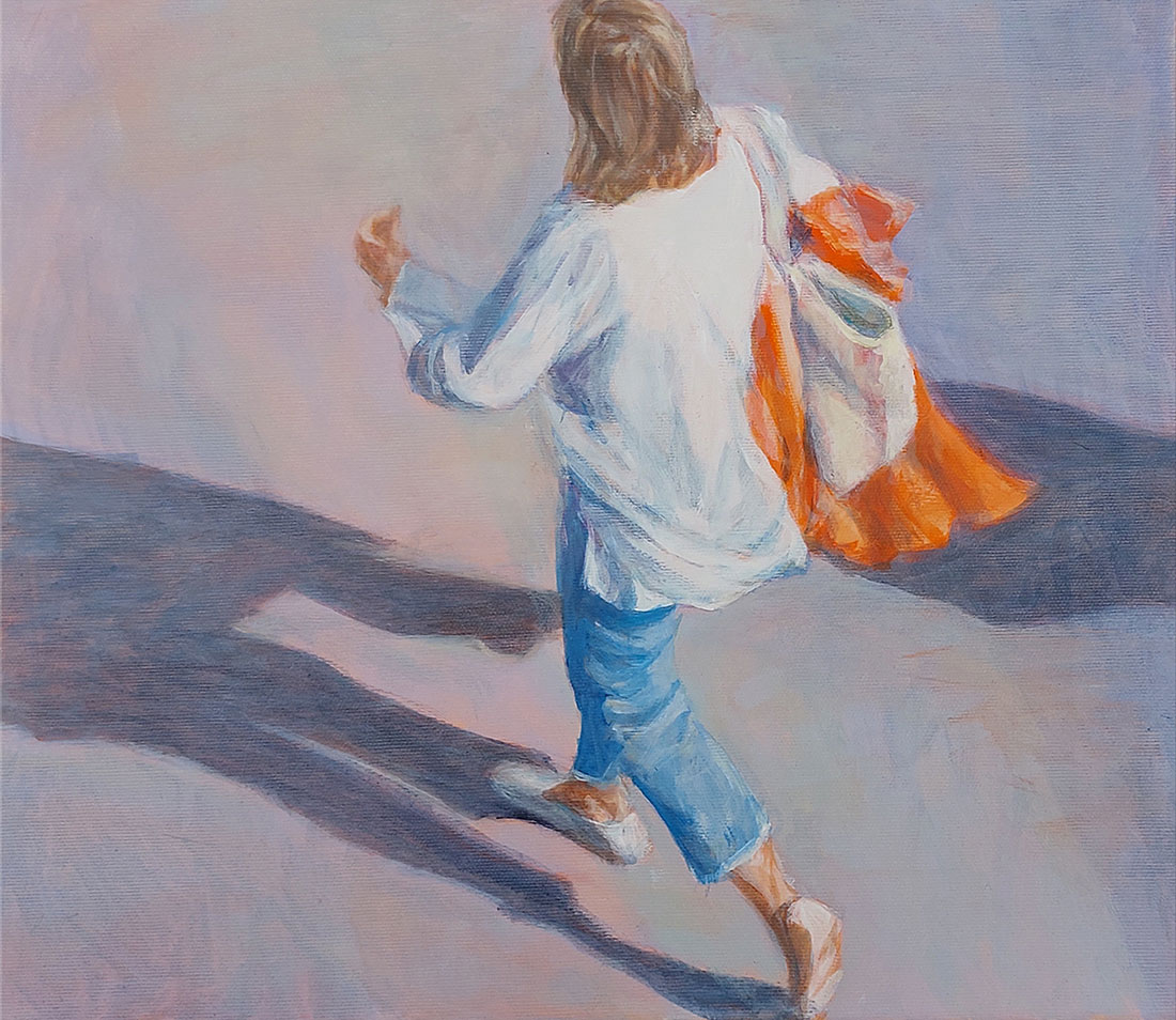Mo Kilders: Bild ‚Summer in the City III‘ (2022) (Original / Unikat), auf Keilrahmen