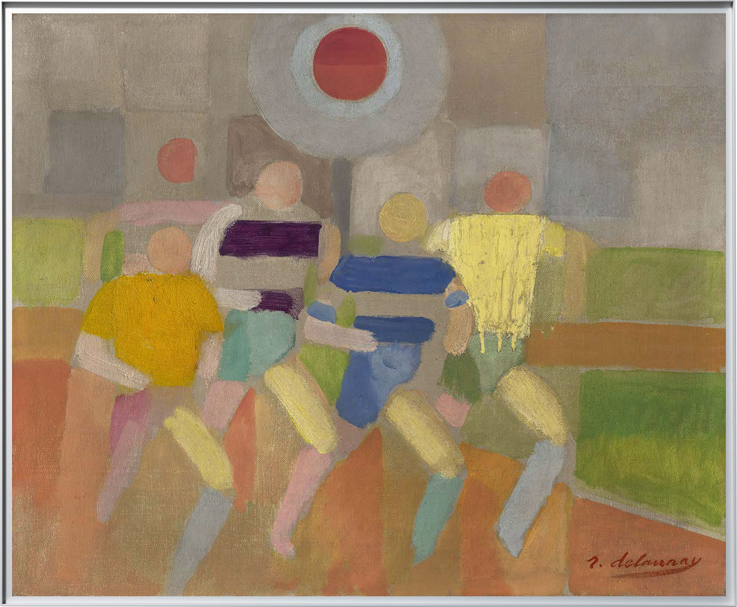 Robert Delaunay: Bild ‚The Runners‘ (1925) – LITO Masters, gerahmt