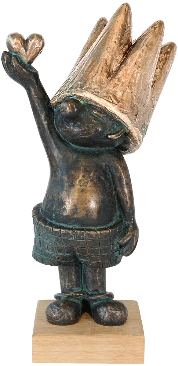 Toby Wichmann: Skulptur ‚Guck maaal… für Dich‘, Bronze