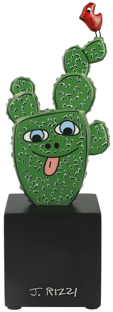 James Rizzi: Porzellanobjekt ‚Cactus in Texas‘, Skulptur