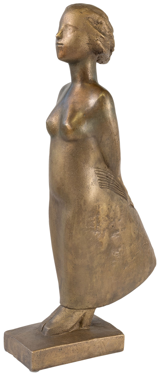 Gisela Eufe: Skulptur ‚Windsbraut‘, Bronze