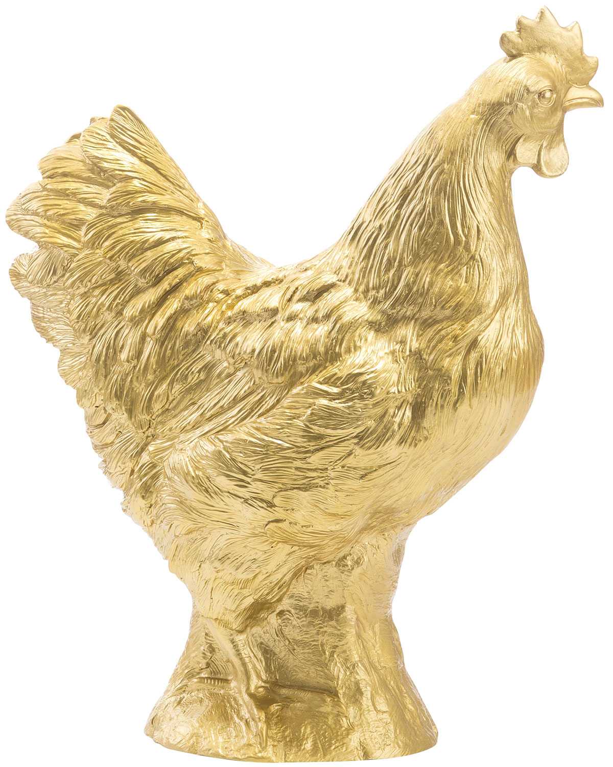 Ottmar Hörl: Skulptur ‚Huhn Gold‘ (2007), unlimitierte Version