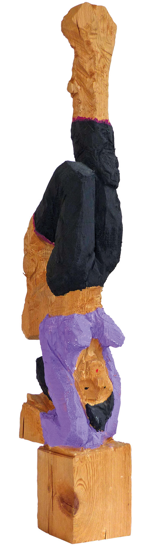 Jörg Herz: Holzskulptur ‚Yoga Skorpion‘ (2024) (Original / Unikat)