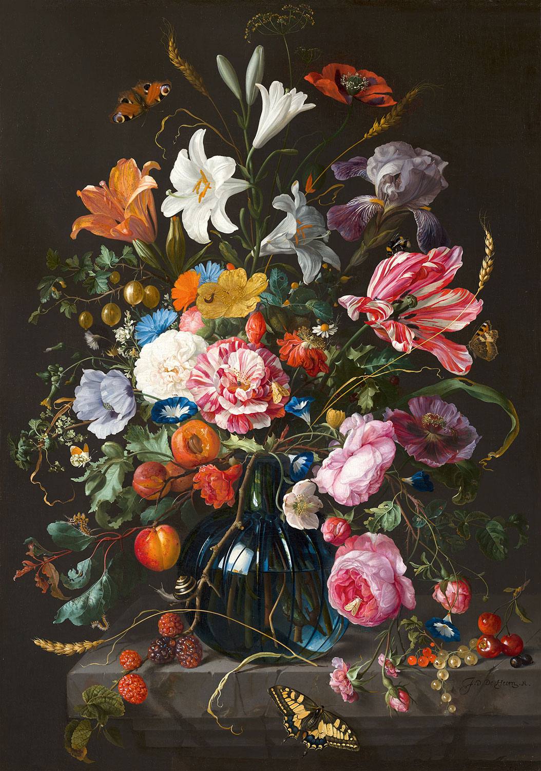 Jan Davidsz de Heem: Bild ‚Vase of Flowers‘ (ca. 1670)