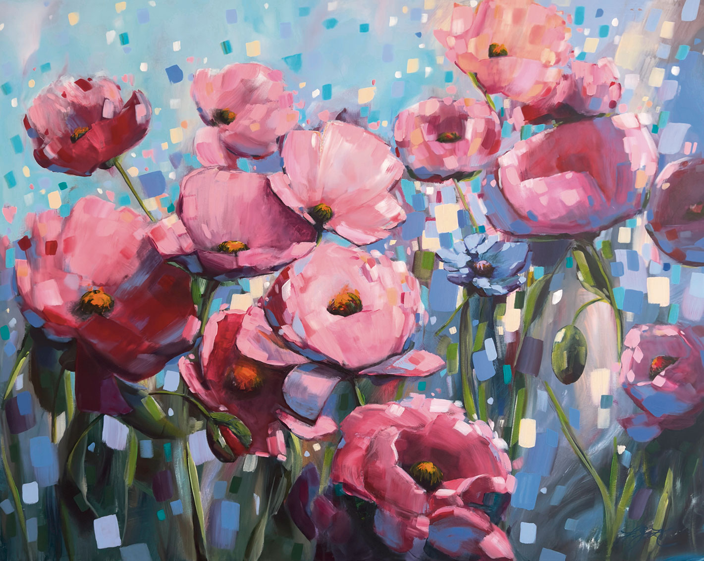 Sandra Gebhardt-Höpfner: Bild ‚Bold Summer Feeling 1‘ (2025) (Original / Unikat), auf Keilrahmen