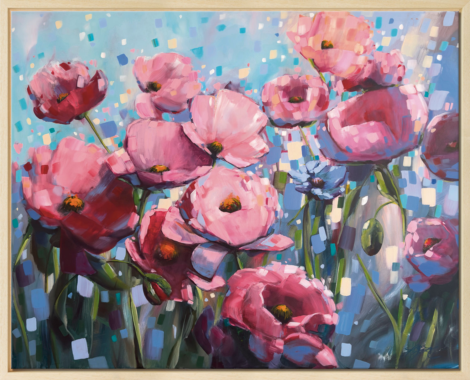 Sandra Gebhardt-Höpfner: Bild ‚Bold Summer Feeling 1‘ (2025) (Original / Unikat), gerahmt