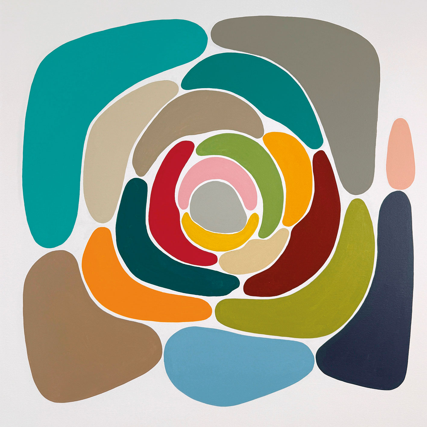 Astrid Stoeppel: Bild ‚Flower Formation #5‘ (2026) (Original / Unikat), auf Keilrahmen
