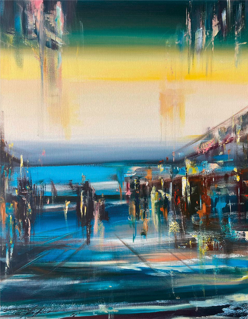 Robert Hettich: Bild ‚Jetzt‘ (2026) (Original / Unikat), auf Keilrahmen