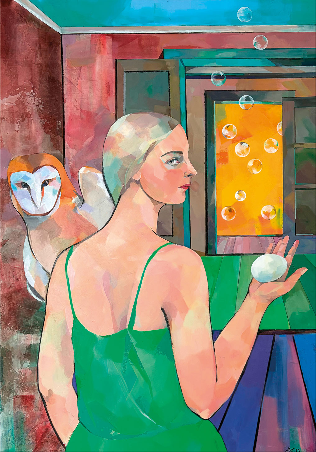 Marina Krasnitskaya: Bild ‚Kindheit‘ (2023) (Original / Unikat), auf Keilrahmen