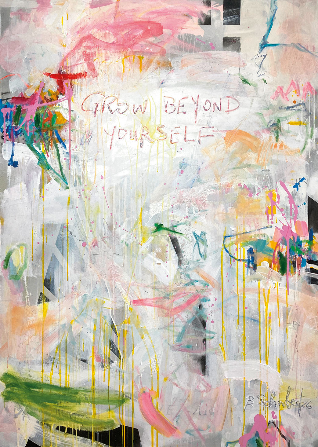 Bea Schubert: Bild ‚Grow Beyond Yourself No. 1‘ (2026) (Original / Unikat), auf Keilrahmen