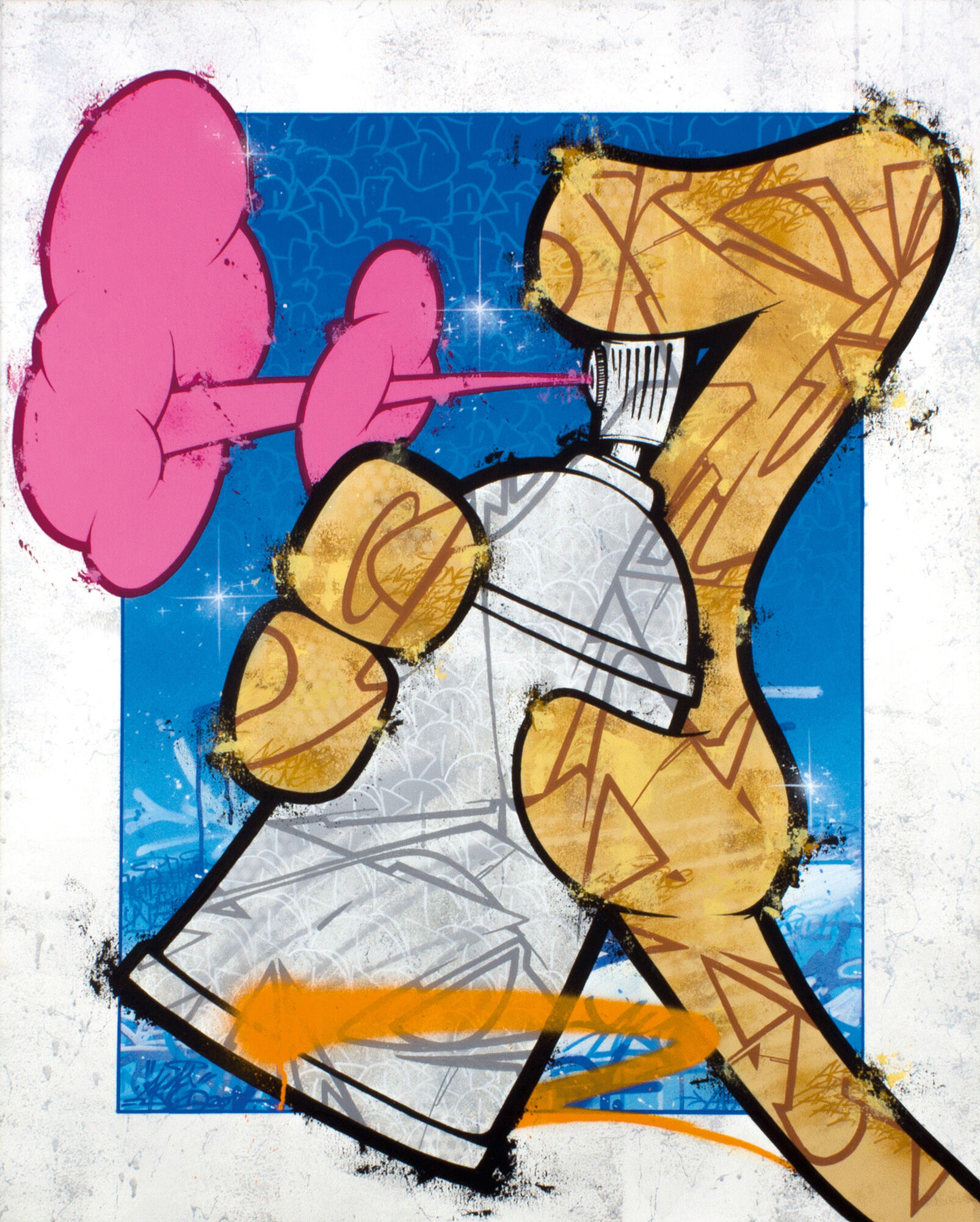 Picture "innaframe handspray" (2017) (Unique piece) by Akte One