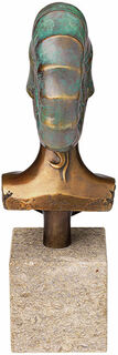 Büste "Kopf der Ammonite", Version in Bronze von Michael Becker