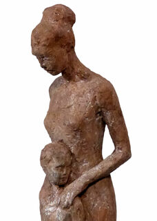 Sculpture "Together" (2012), cast stone by Angelika Kienberger