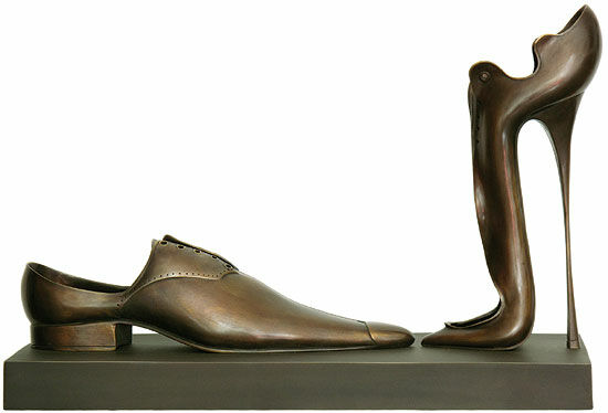 Sculptural group "A Deux", bronze version by Paul Wunderlich