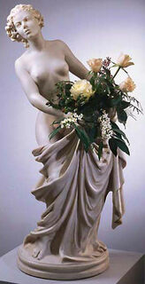 Statuette "Flora Donata" (mit Vaseneinsatz), Kunstmarmor