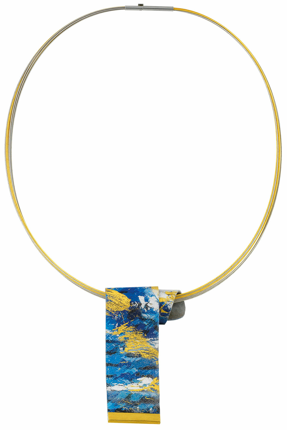 Halskæde "Blå horisont" von Kreuchauff-Design