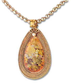Perlencollier "Goldene Adele"