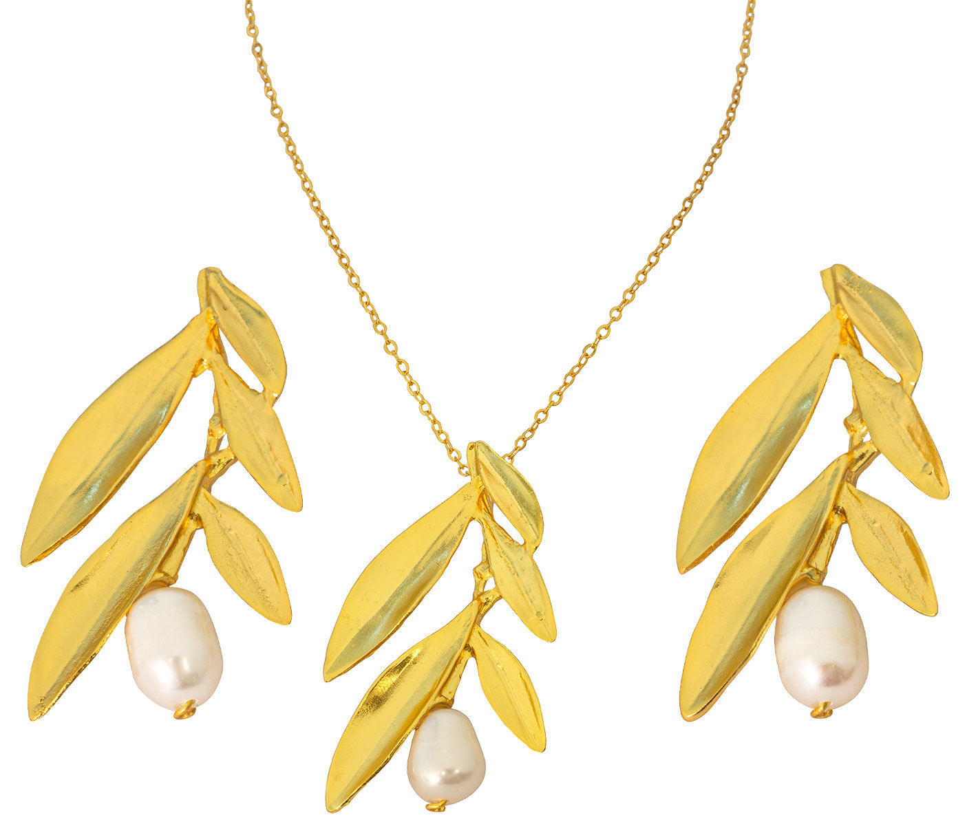 Jewellery set "Avelia" with pearls
