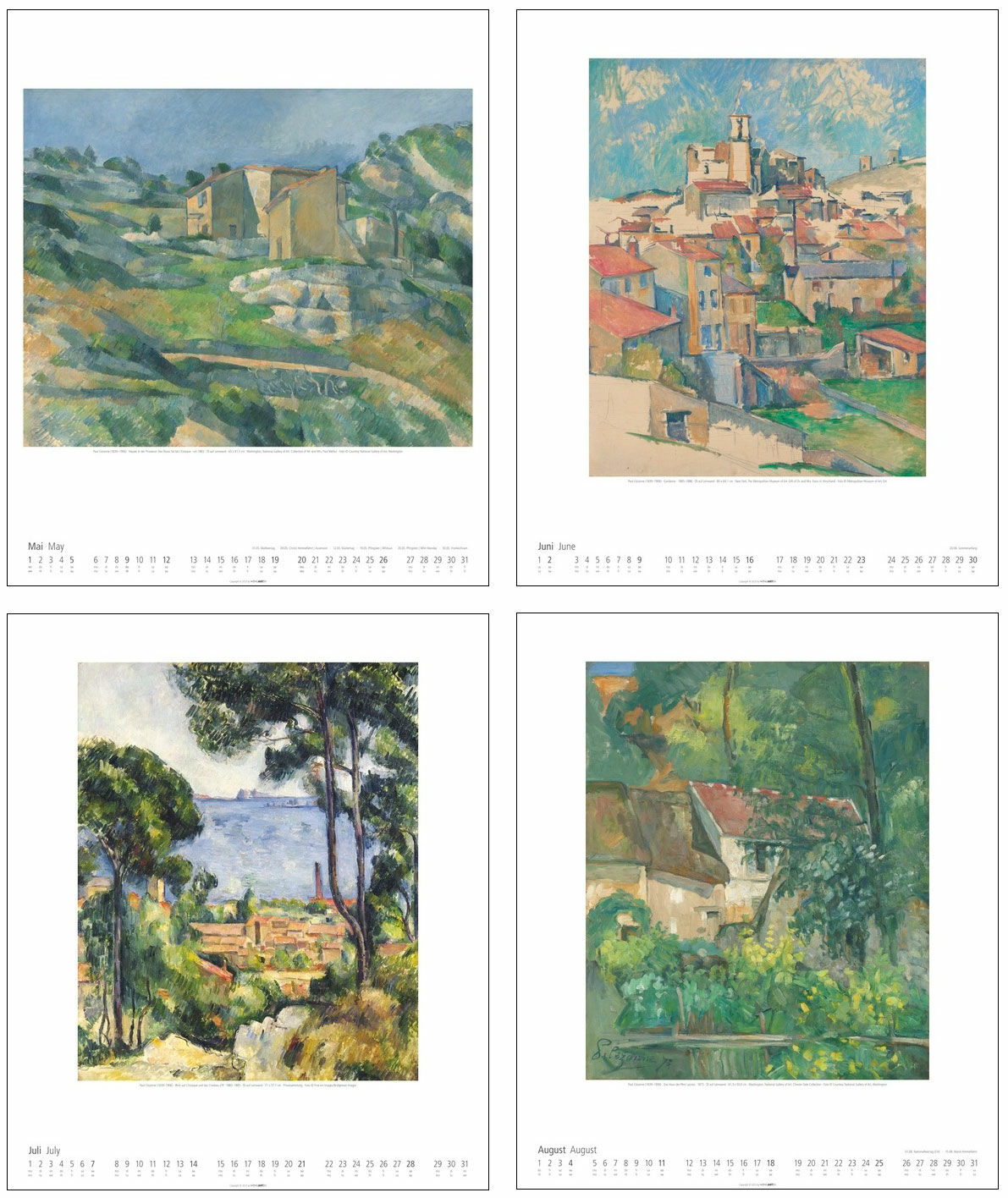 Künstlerkalender 2024 von Paul Cézanne