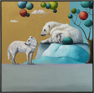 Picture "Series Hopefulness | Polar Animals" (2021-2022) (Unique piece) by Lezzueck Coosemans