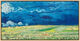 Tableau "Champ de blé sous des nuages d'orage" (1890), encadré de Vincent van Gogh