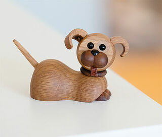Figurine en bois "Puppy Coco" - Design Chresten Sommer von Spring Copenhagen