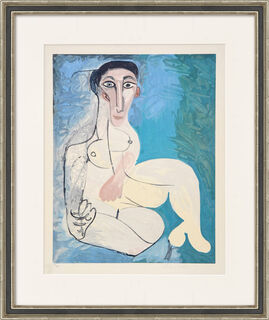 Picture "Femme nue Assise dans l'Herbe" (1979-1982) by Pablo Picasso