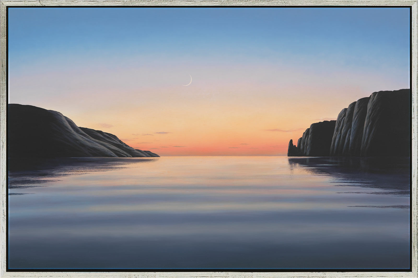 Picture "Evening Bay IV", framed by Michael Krähmer