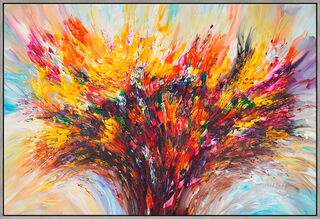 Bild "Bouquet of Colors" (2026) (Original / Unikat), gerahmt