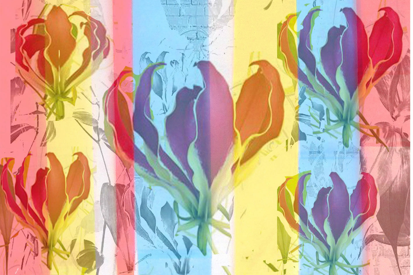 Beeld "Transparantie, raam en bloemen 11c" (2013) von Angelika Jelich
