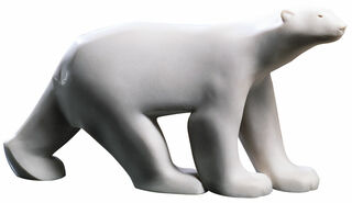 Skulptur "Großer Polarbär", Kunstmarmor