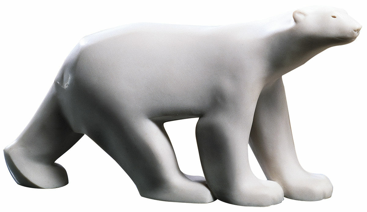 Skulptur "Großer Polarbär", Kunstmarmor von Francois Pompon